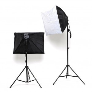 Quatro softbox szett, 4-es fejjel, 3200W 2x2m állvánnyal-1