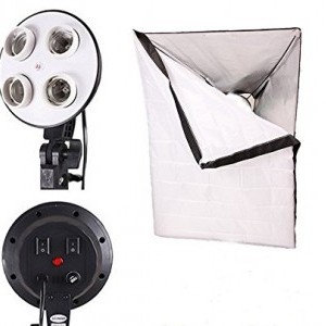 Quatro softbox szett, 4-es fejjel, 3200W 2x2m állvánnyal-3