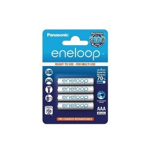 Panasonic Eneloop ceruza akkumulátor (4 db, 750 mAh, Ni-MH, AAA)