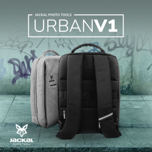 Jackal Urban V1 USB-s laptop hátizsák, hátitáska - Szürke-4
