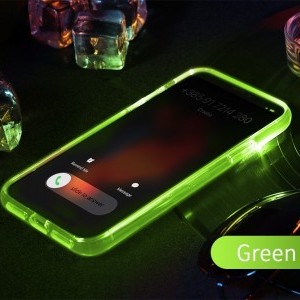 ROCK Light Tube Series iPhone X tok áttetsző zöld kialakításban
