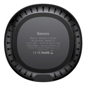 Baseus UFO Wireless vezeték nélküli töltő, QI töltő fekete (WXFD-01)