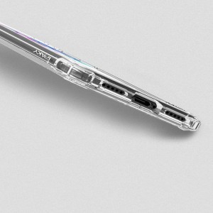 IPAKY Crystal PC tok TPU kerettel iPhone X átlátszó