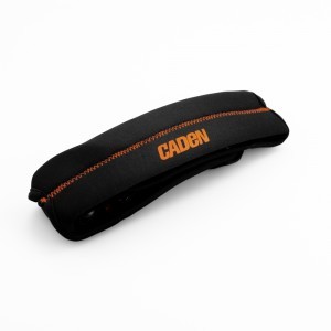 Caden univerzális fényképező nyakpánt fekete-narancssárga színben
