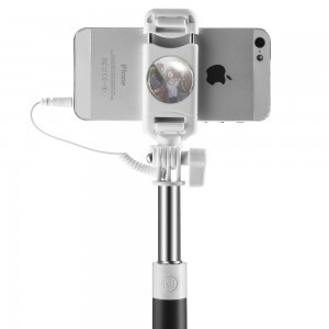 Proda selfie bot és monopod mini jack kábel csatlakozással fekete színben