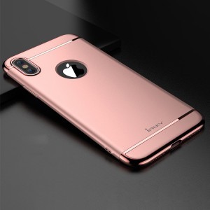 IPAKY 3 az 1-ben 3 részes tok iPhone X rózsaszín