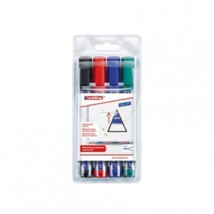 Edding 363 marker, filc fehértáblákhoz, mágnestáblához 4 szín/csomag