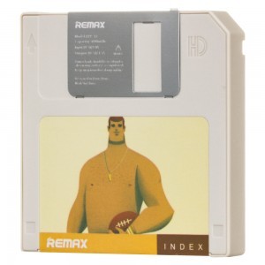 Remax Index RPP-17 Floppy Disk formájú fehér Power Bank 5000 mAh