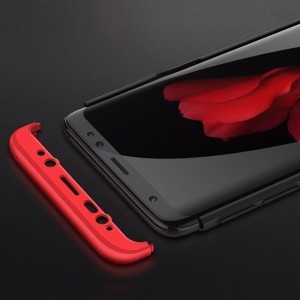 360 Több részes tok Samsung S9 G960 fekete/piros színben