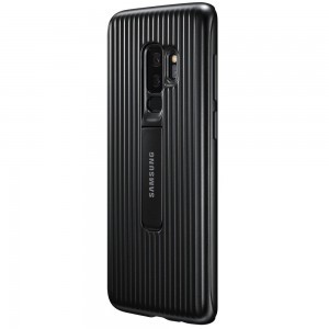 SAMSUNG Rugalmas tok kihajtható támasszal Samsung S9 Plus fekete