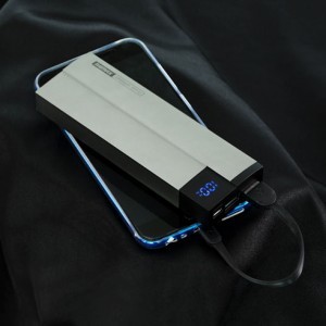 Proda Kerolla powerbank 10000mAh 2 USB 2.1A aljzattal ezüst színben (6954851278061)