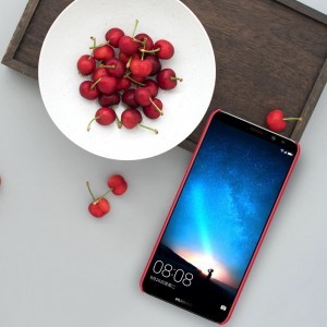 Nillkin Super Frosted Shield tok kijelző védővel Huawei Mate 10 Lite piros