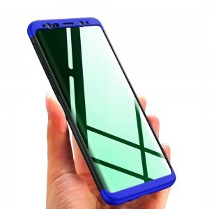 360 Több részes tok Samsung S9 G960 fekete/kék színben