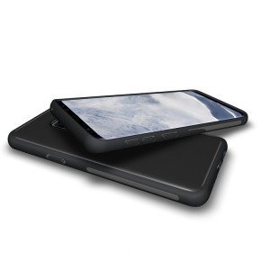 9H üveg hátlapú tok Samsung S9 G960 fekete színben