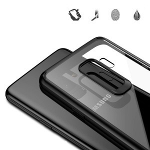 IPAKY Frame áttetsző TPU tok Samsung S9 G960 fekete színű kerettel