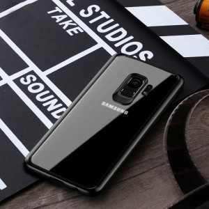 IPAKY Frame áttetsző TPU tok Samsung S9 G960 fekete színű kerettel