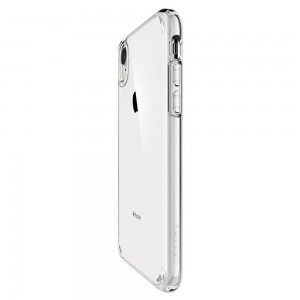 iPhone XR átlátszó Spigen Ultra hibrid tok, PC borítással TPU vázzal