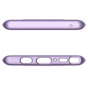 Spigen Thin Fit 360 fokos védelmet biztosító tok Samsung Note 9 lila színben
