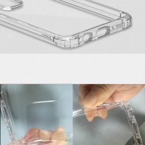 IPAKY Crystal PC tok TPU kerettel Samsung S9 Plus áttetsző
