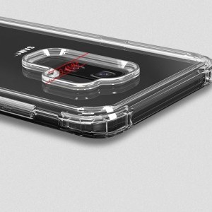 IPAKY Crystal PC tok TPU kerettel Samsung S9 Plus áttetsző