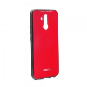 Forcell 9H üveg hátlapú tok Huawei Mate 20 Lite piros színben