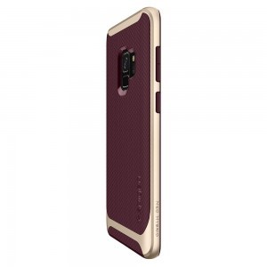 SPIGEN Neo Hybrid TPU tok PC kerettel Samsung S9 G960 burgundy piros színben