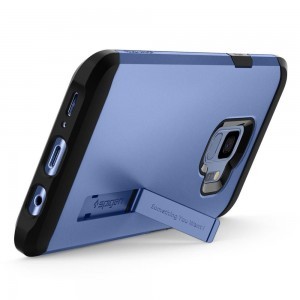 Spigen Tough Armor tok kihajtható támasszal Samsung S9 G960 korall kék színben
