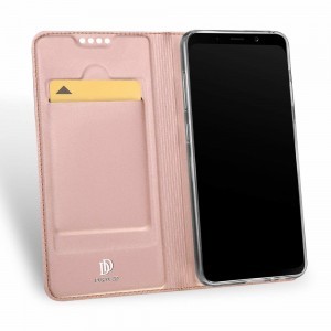Dux Ducis fliptok Samsung A8 2018 pink színben