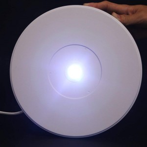 Termékforgató fehér 25cm, LED világítással-3