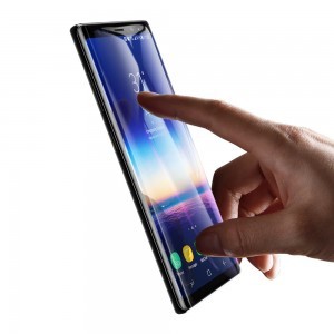 Baseus kijelzővédő ultravékony 9H üvegfólia Samsung Note 9 0,3 mm fekete kerettel