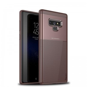 IPAKY szénszál mintájú TPU tok Samsung Note 9 N960 barna színben