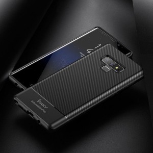 IPAKY szénszál mintájú TPU tok Samsung Note 9 N960 fekete színben