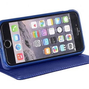 Mágneses fliptok iPhone XS MAX kék színben