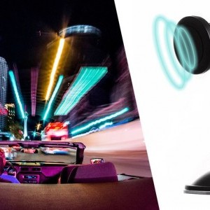 Univerzális autós telefontartó flexibilis karral fekete színben