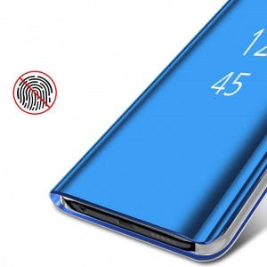 Clear View mágneses fliptok Samsung S9 G960 kék