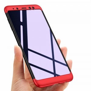 360 Több részes tok Samsung A8 2018 piros