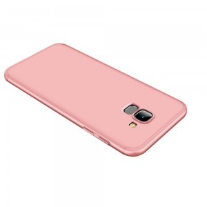 360 Több részes tok Samsung A8 2018 pink