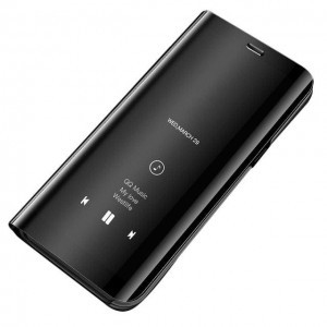 Clear View mágneses fliptok Huawei Mate 20 Lite fekete