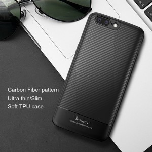 iPaky Carbon Fiber flexibilis TPU tok Samsung S9 Plus szürke