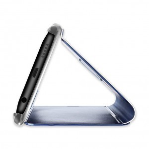 Clear View mágneses fliptok Samsung S9 Plus ezüst