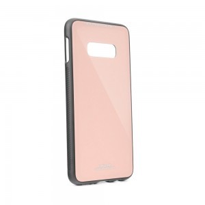 Forcell 9H üveg hátlapú tok Samsung S10e pink