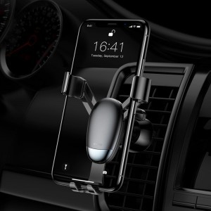 Baseus Mini Gravity szellőzőre erősíthető autós telefontartó fekete