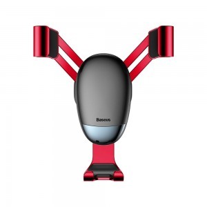 Baseus Mini Gravity szellőzőre erősíthető autós telefontartó piros