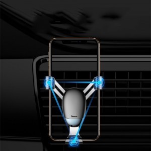 Baseus Mini Gravity szellőzőre erősíthető autós telefontartó piros