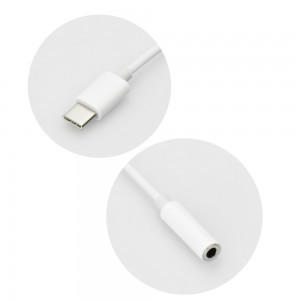 USB Type-C/3.5 mm Jack átalakító adapter fehér
