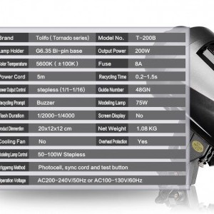 Tolifo T-200B 3x200W vaku szett-5