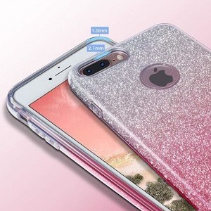 Wozinsky flitteres tok Huawei Y7 Prime 2018 világos pink
