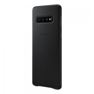 Samsung valódi bőr tok Samsung S10 fekete
