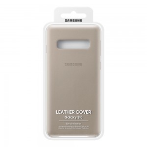Samsung valódi bőr tok Samsung S10 fekete