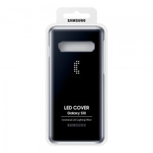 Samsung S10 LED tok fekete gyári (EF-KG973CBEGWW)